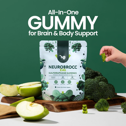 NeuroBrocc - Green Apple-Flavored Vegan Gummies